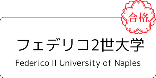 【公式】mirunote|IMAT2位合格者のイタリア医学部入試対策塾・イタリア医学部留学サポート 7 合格したフェデリコ2世大学
