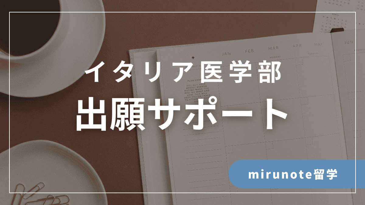 イタリア医学部受験サポート一覧【IMAT2位合格者の個別指導塾】 12 出願サポート